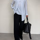 Blusa 100% seta made in Italy color ghiaccio