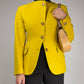 JEAN PAUL GAULTIER blazer in lana con collo alto