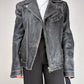 Chiodo in vera pelle effetto distressed