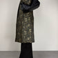 Cappotto vintage made in italy in jacquard con motivo orientale