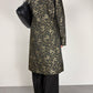 Cappotto vintage made in italy in jacquard con motivo orientale