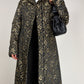 Cappotto vintage made in italy in jacquard con motivo orientale