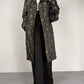 Cappotto vintage made in italy in jacquard con motivo orientale
