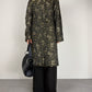 Cappotto vintage made in italy in jacquard con motivo orientale