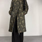 Cappotto vintage made in italy in jacquard con motivo orientale