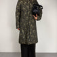 Cappotto vintage made in italy in jacquard con motivo orientale
