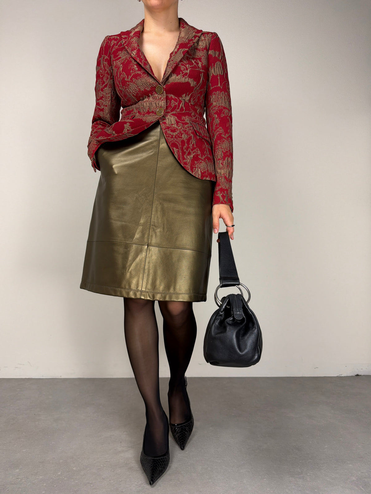 MAX MARA gonna in vera pelle