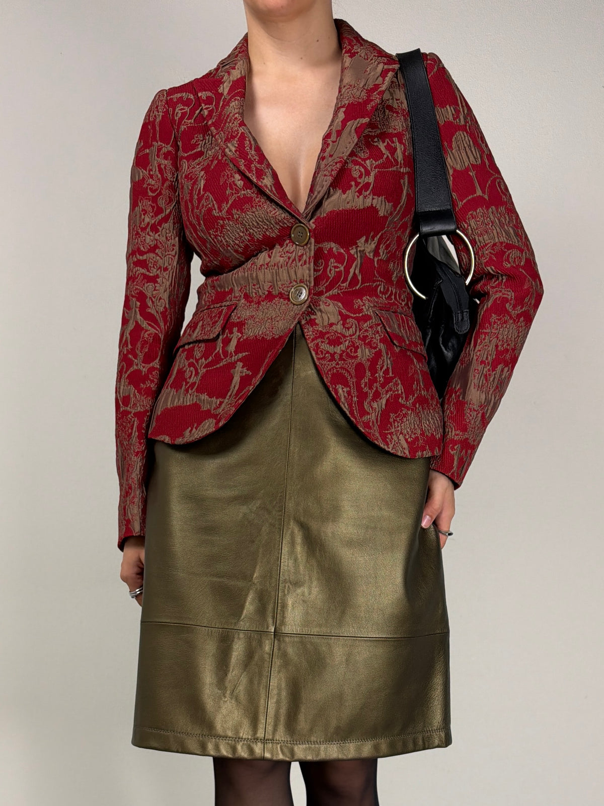 ETRO blazer in jacquard misto lana