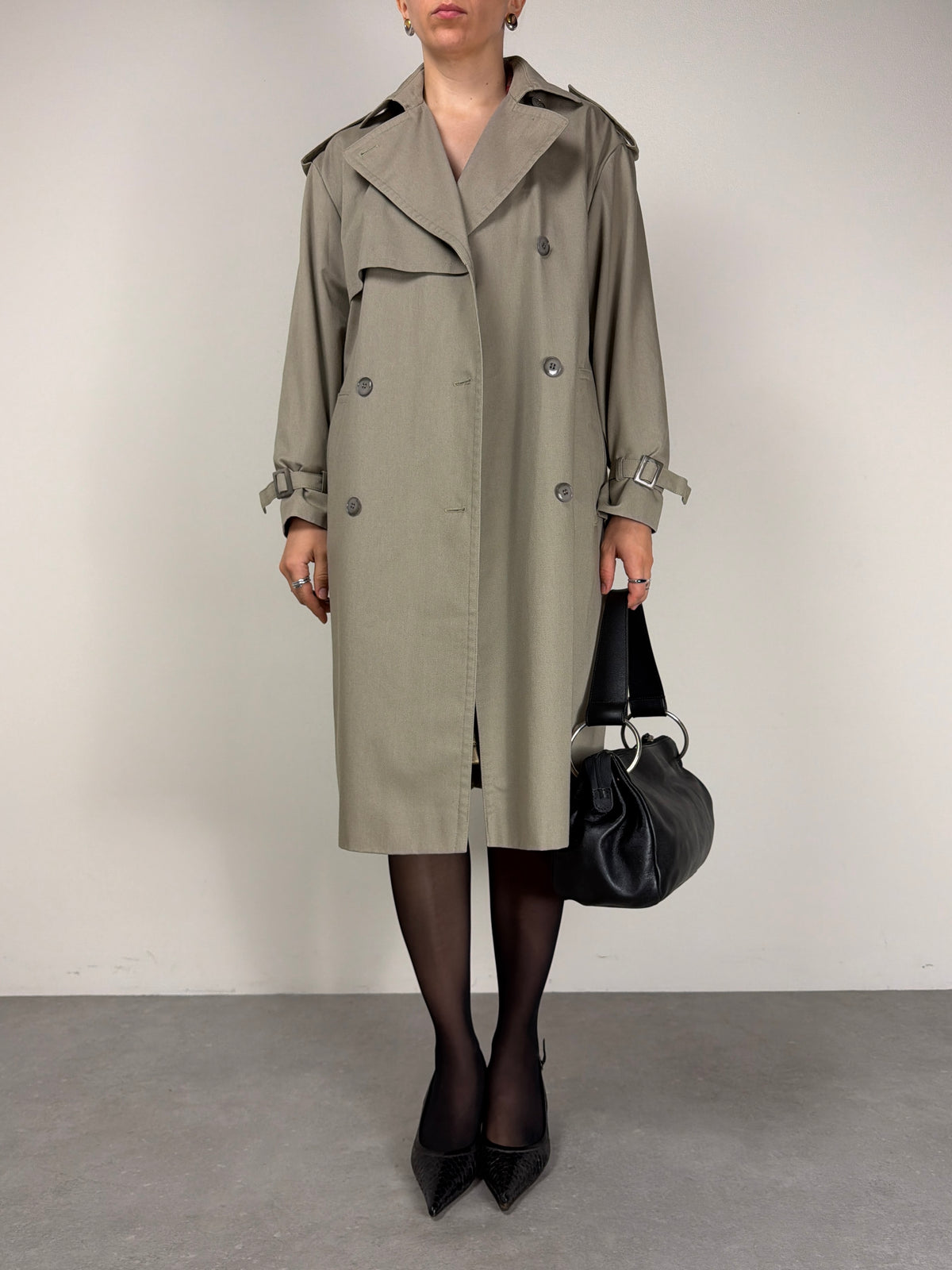 Trench vintage in misto cotone