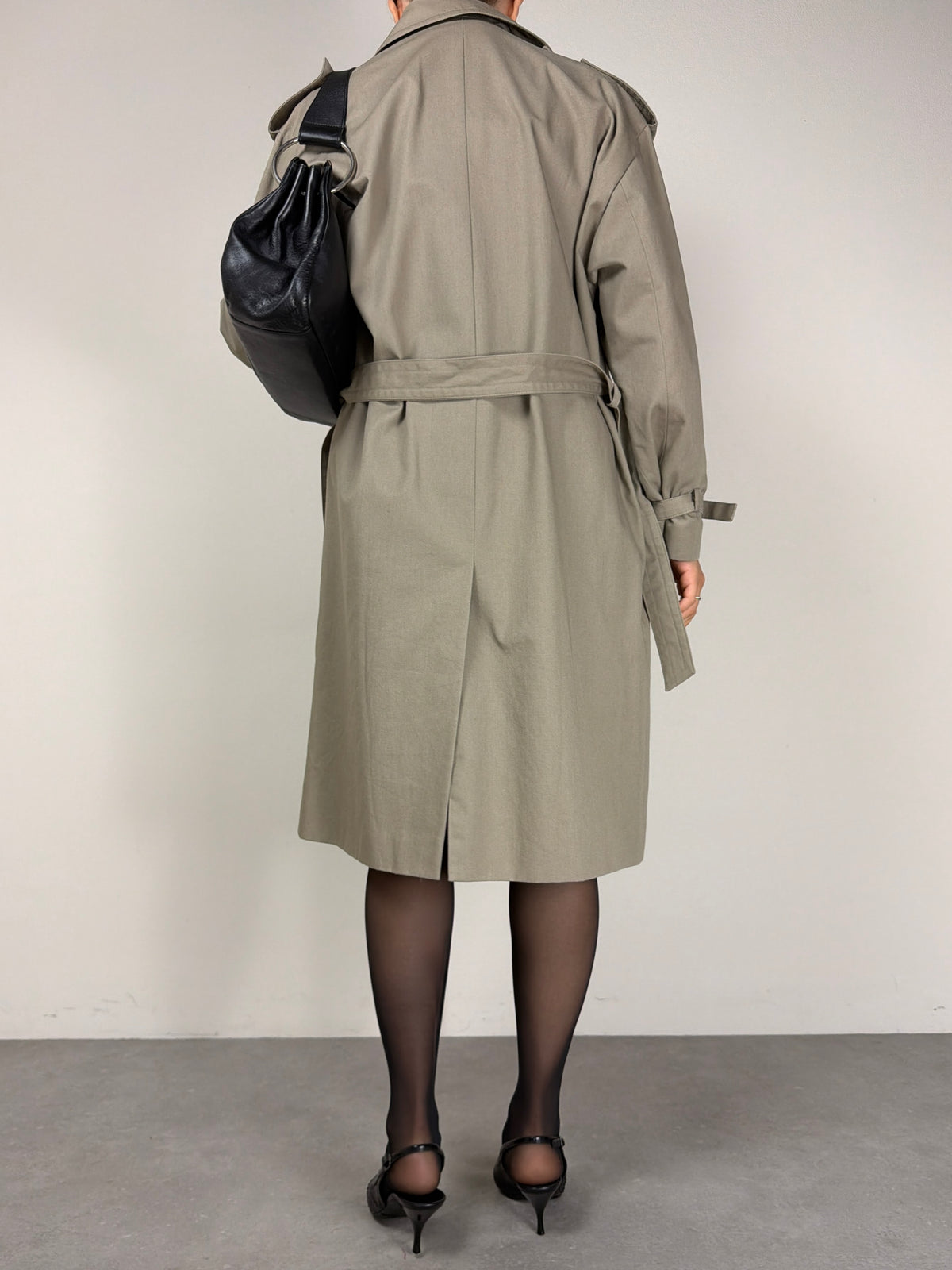 Trench vintage in misto cotone