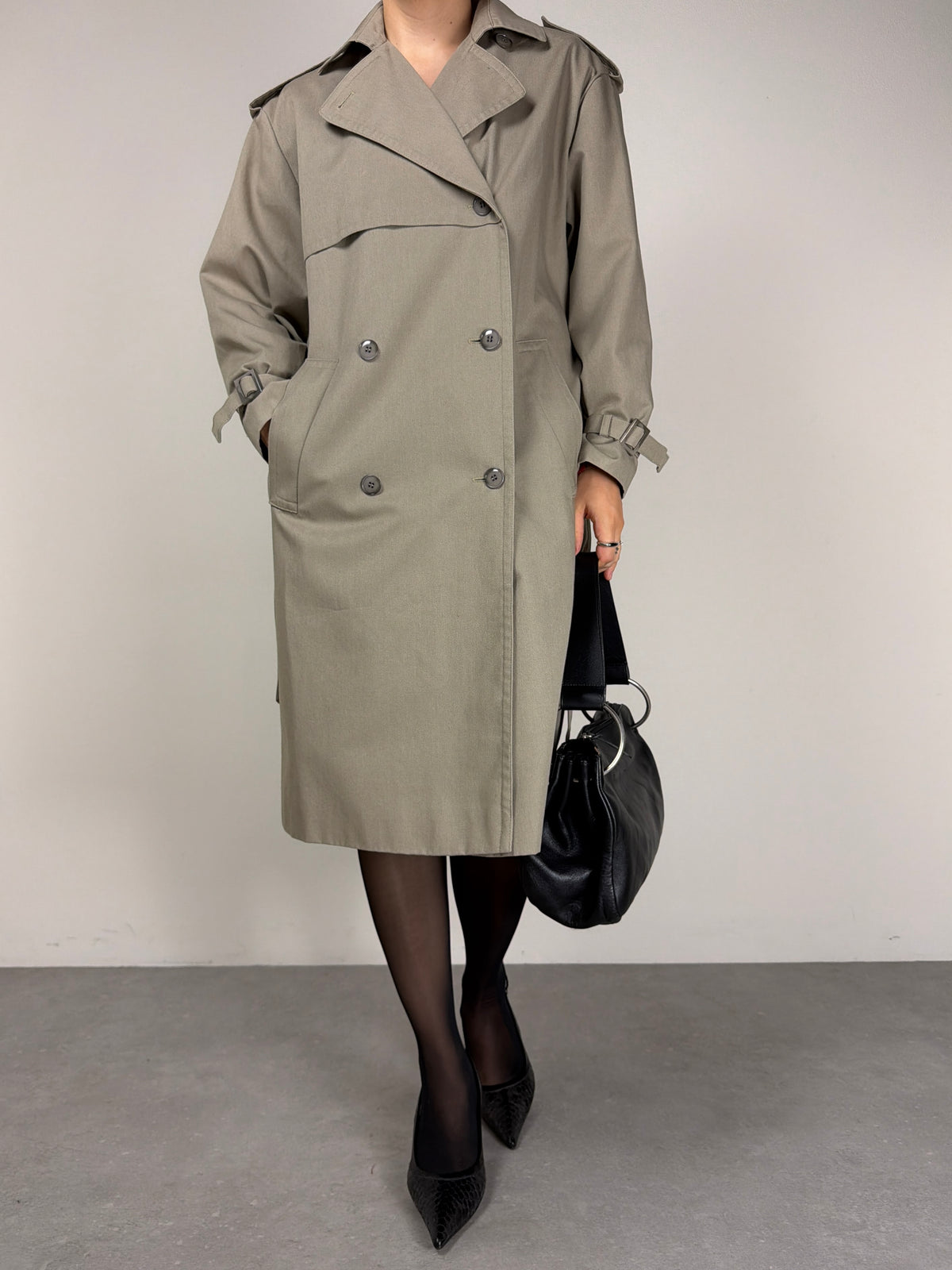 Trench vintage in misto cotone