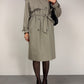 Trench vintage in misto cotone