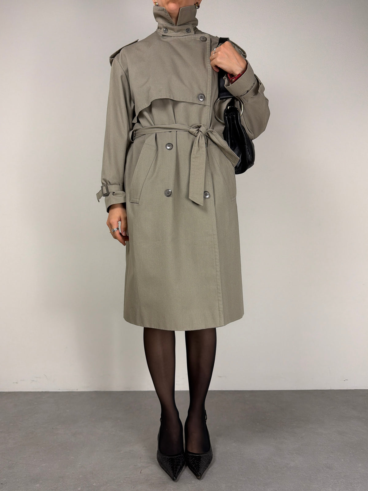 Trench vintage in misto cotone