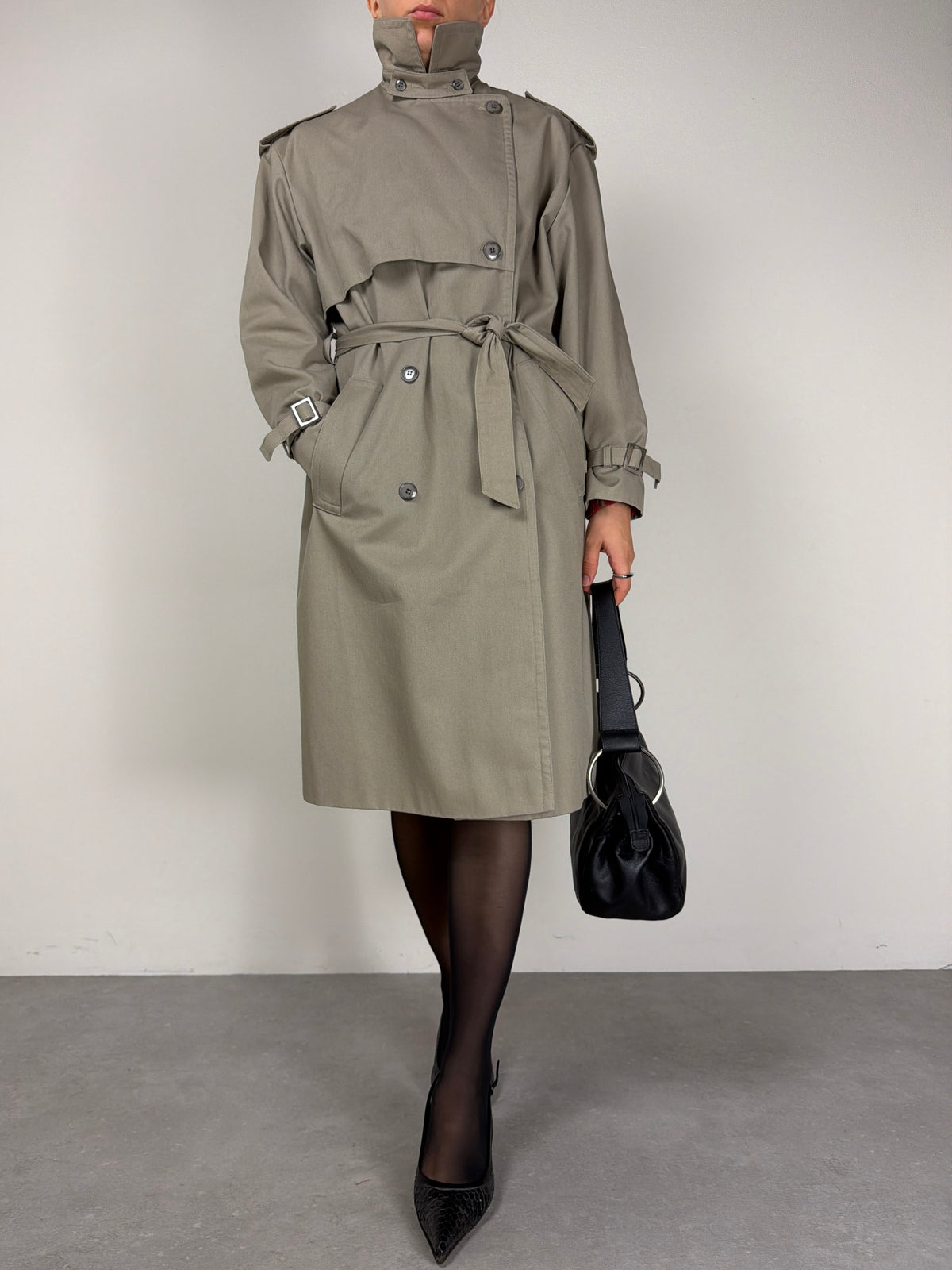 Trench vintage in misto cotone
