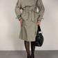 Trench vintage in misto cotone