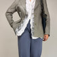 Blazer vintage in vera pelle