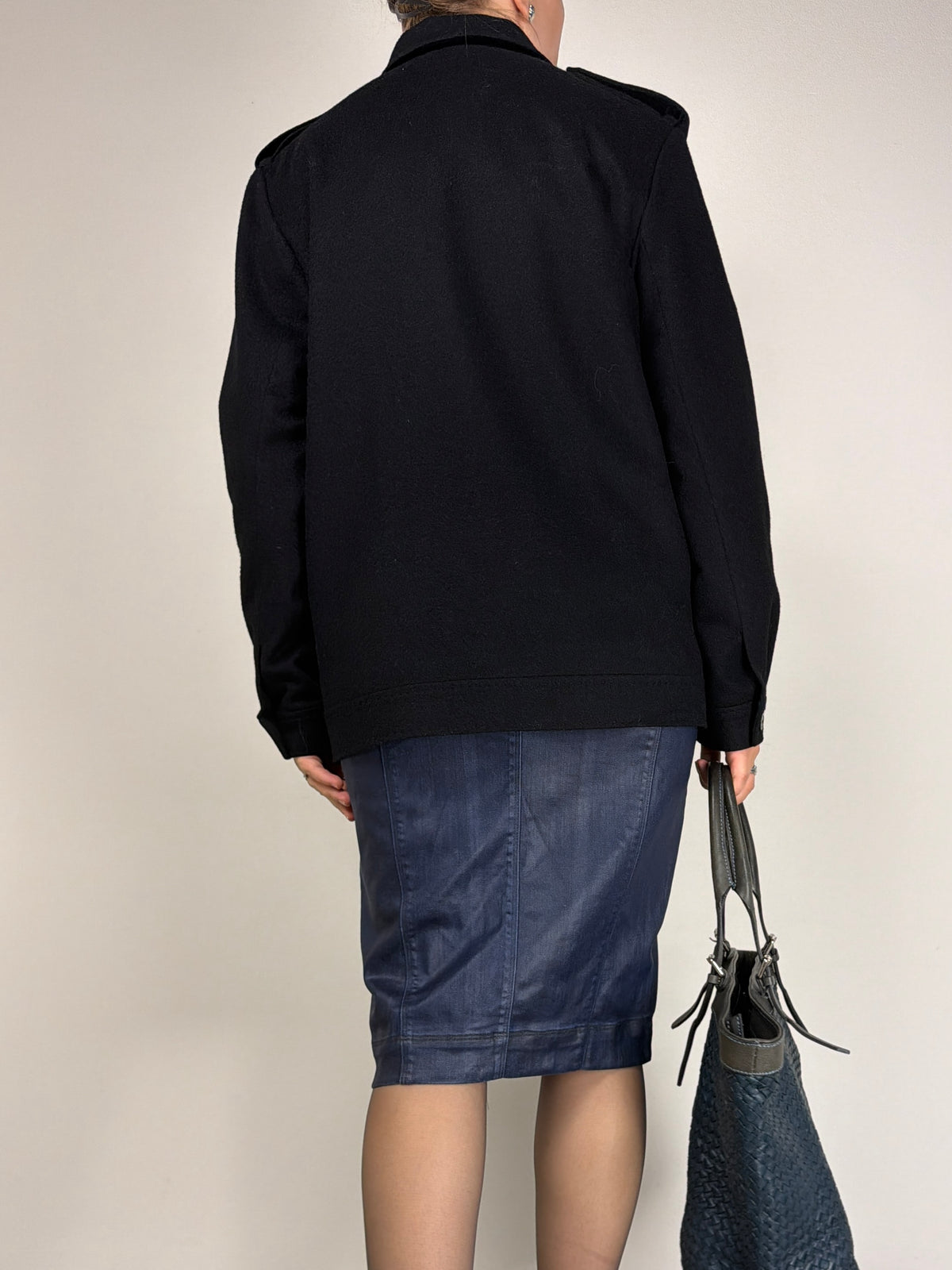 Giacca in lana, cashmere e angora