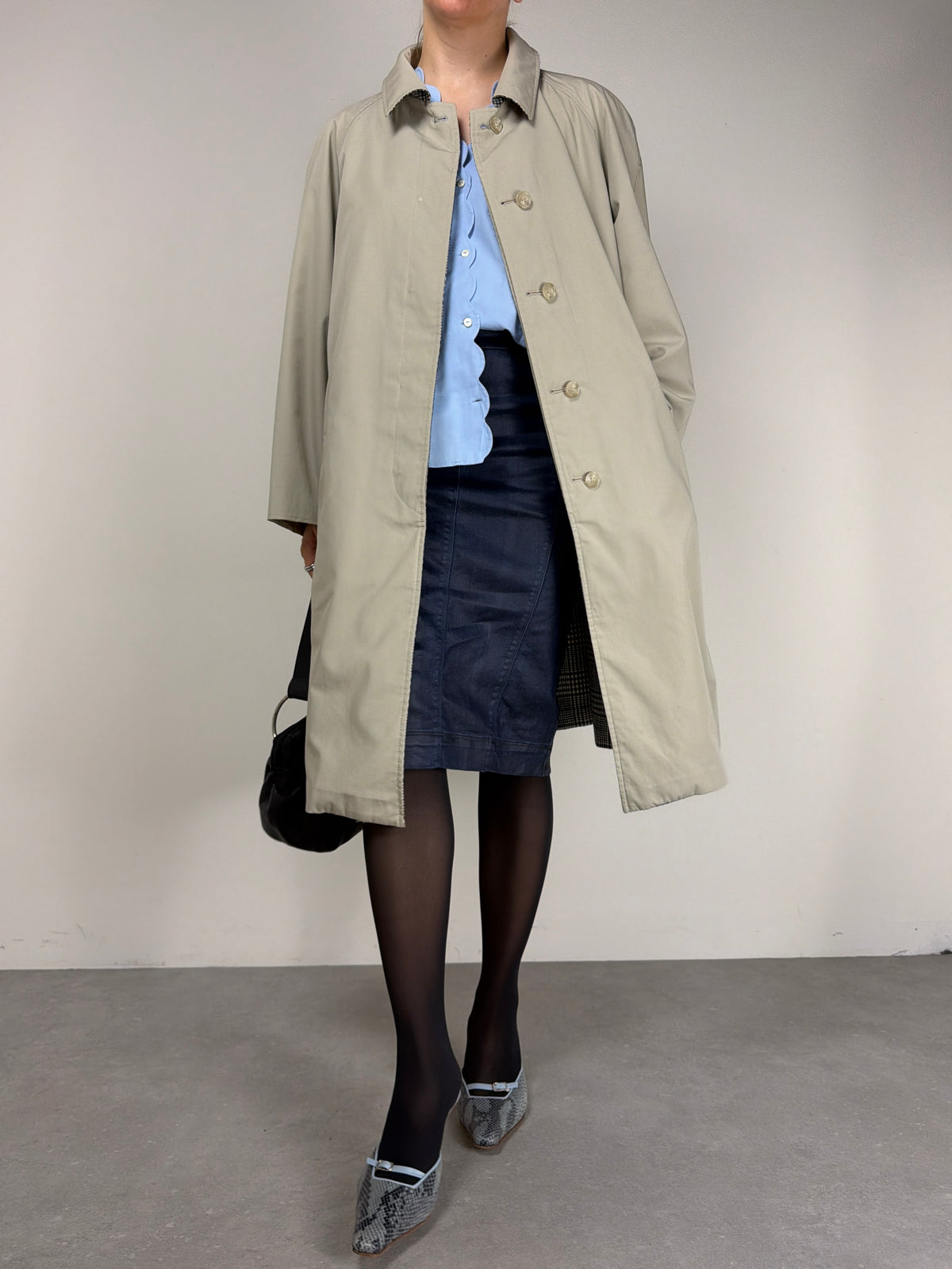Trench vintage double-face