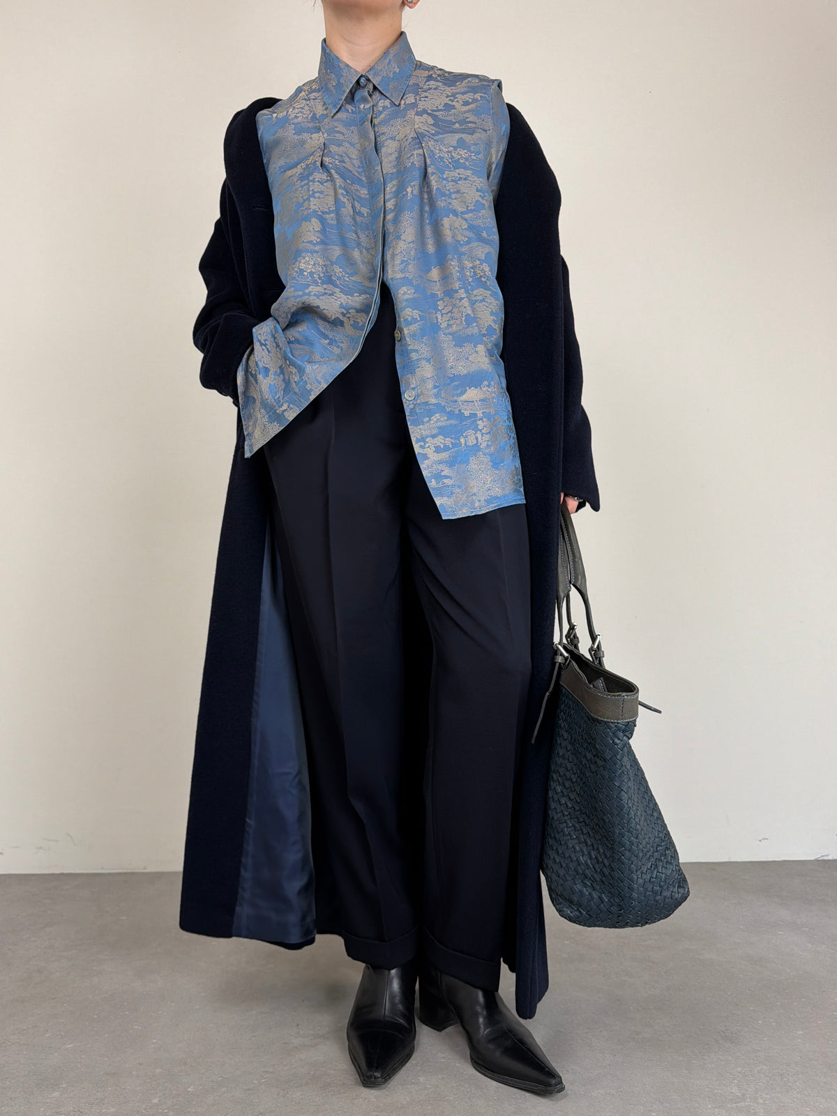 Pantalone in lana blu by GENNY