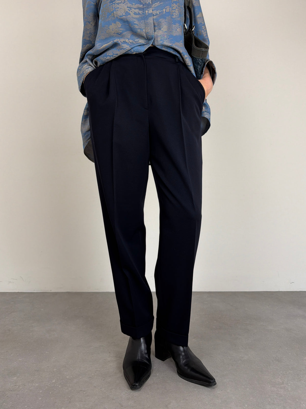 Pantalone in lana blu by GENNY