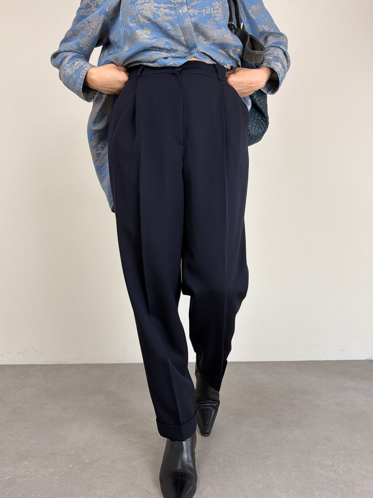 Pantalone in lana blu by GENNY