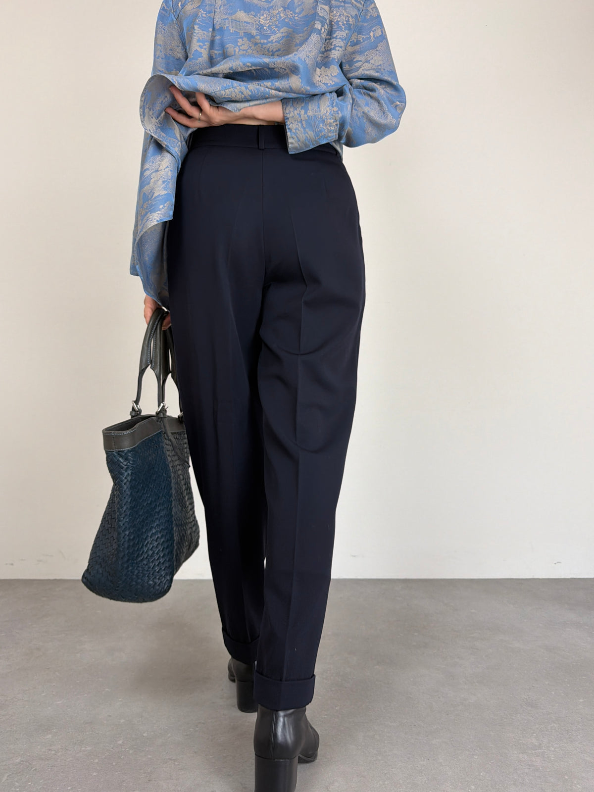 Pantalone in lana blu by GENNY