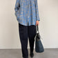 Camicia in jacquard di pura seta a fantasia orientale