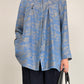 Camicia in jacquard di pura seta a fantasia orientale