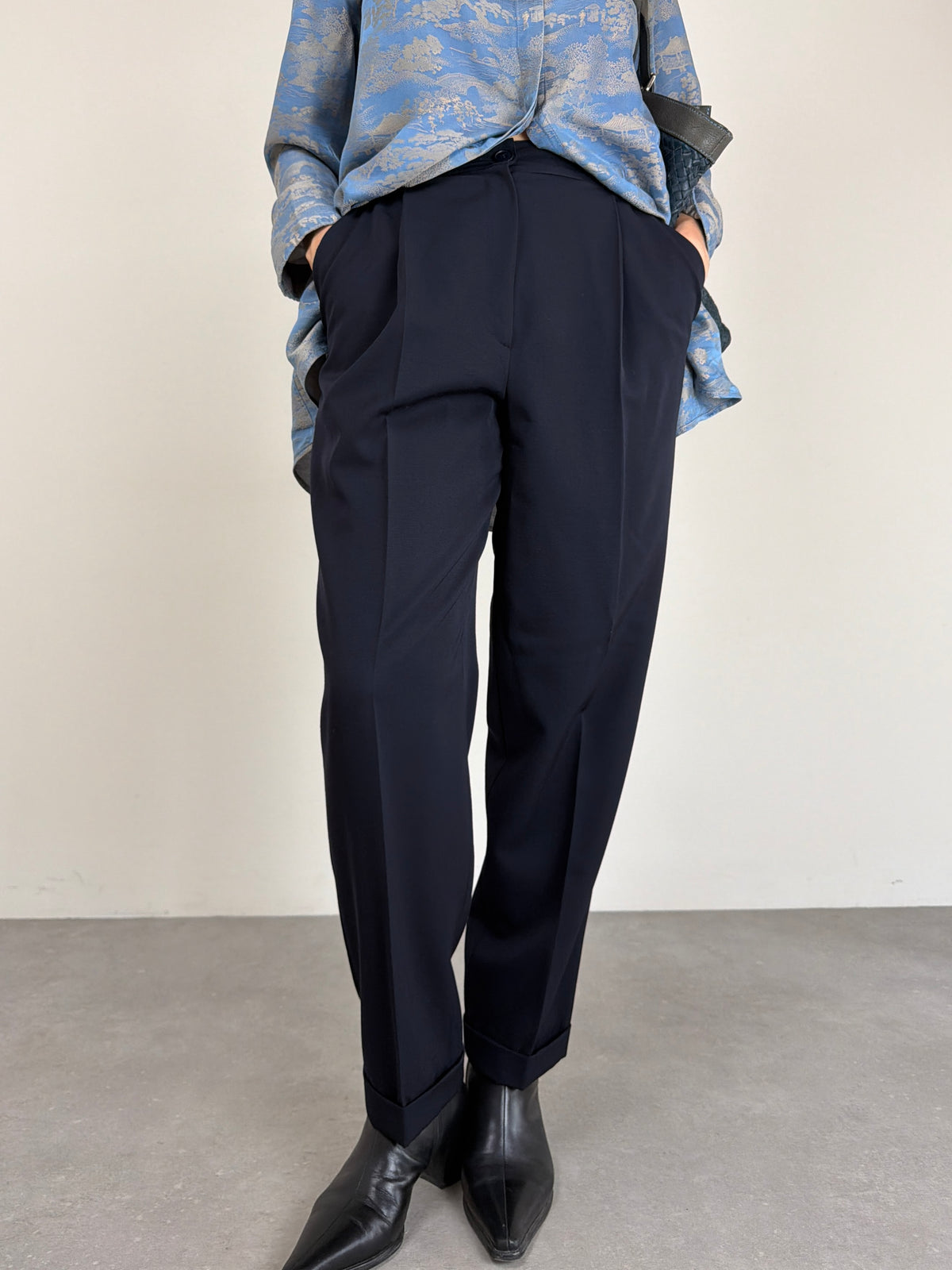 Pantalone in lana blu by GENNY