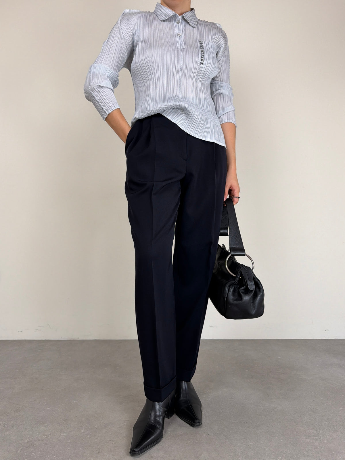 Pantalone in lana blu by GENNY