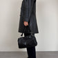 Giacca in vera pelle nera made in Italy