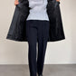 Giacca in vera pelle nera made in Italy