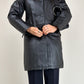 Giacca in vera pelle nera made in Italy