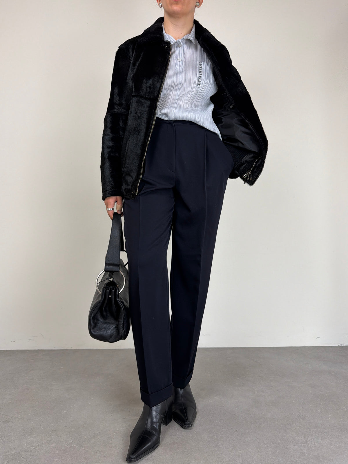 Bomber in vera pelle cavallino