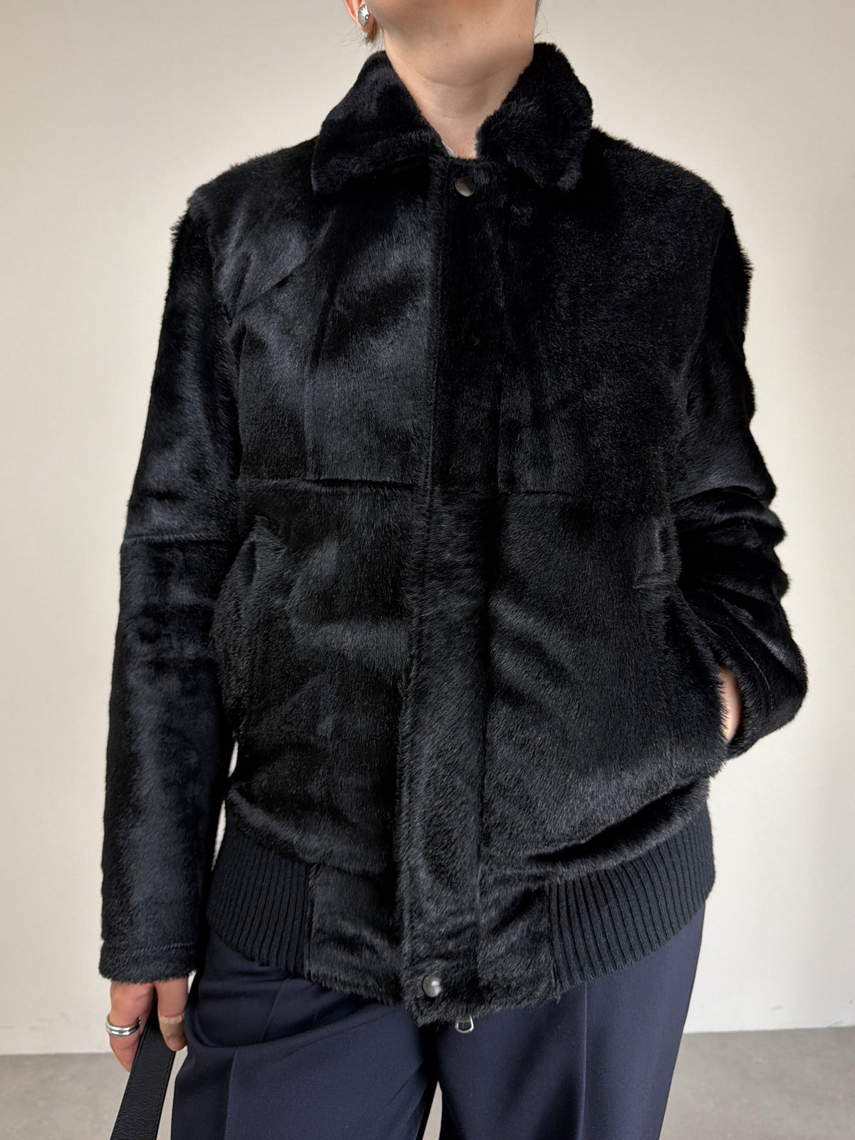 Bomber in vera pelle cavallino