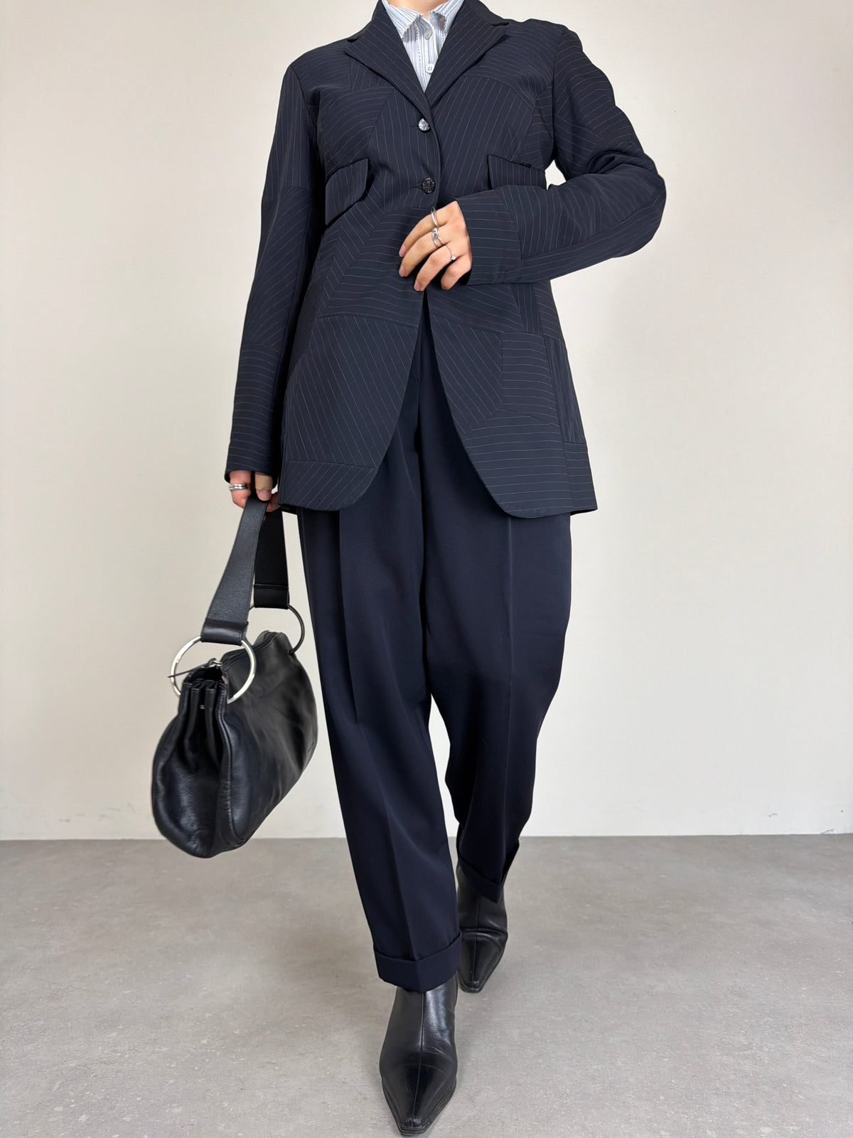 Blazer KENZO in misto lana gessata