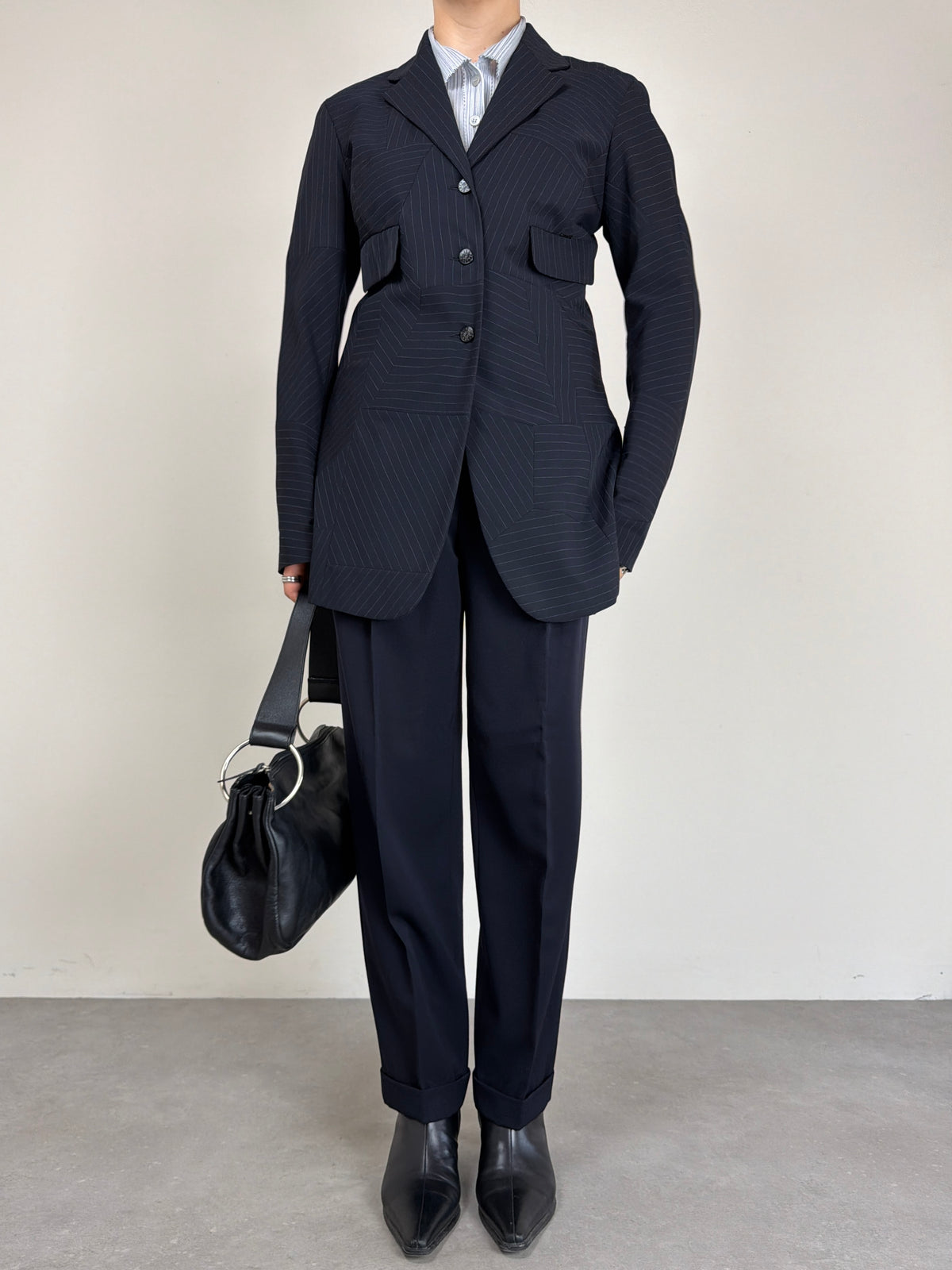 Blazer KENZO in misto lana gessata