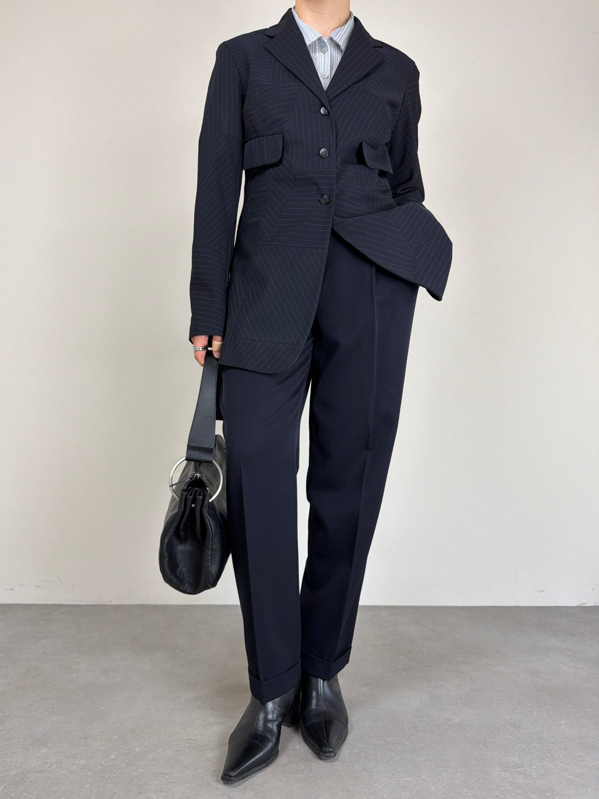 Blazer KENZO in misto lana gessata