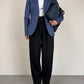 Blazer strutturato in pura lana con dettaglio del piercing sul retro
