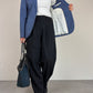 Blazer strutturato in pura lana con dettaglio del piercing sul retro
