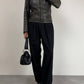 Giacca in vera pelle effetto distressed
