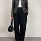 Giacca in vera pelle effetto distressed