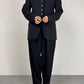 Blazer vintage in lana con bottoni gioiello