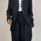 Blazer vintage in lana con bottoni gioiello