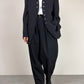 Blazer vintage in lana con bottoni gioiello