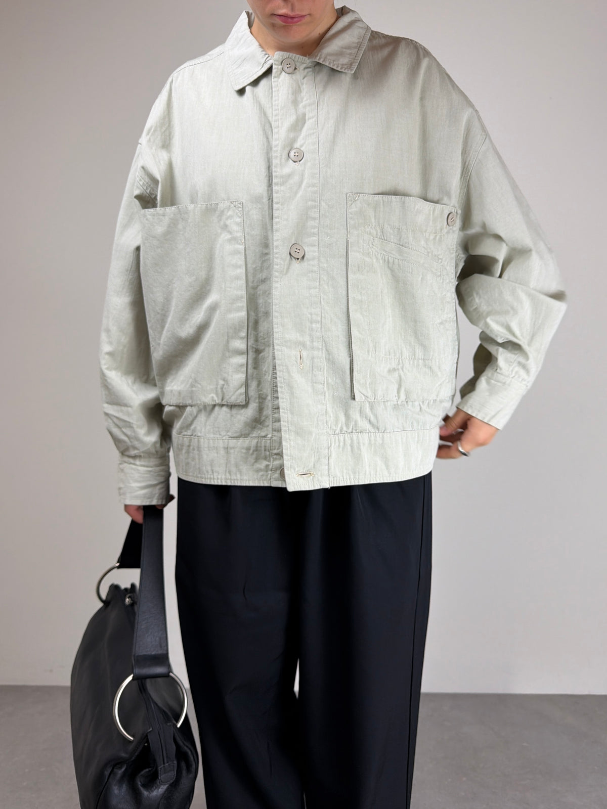 Giacca vintage made in Italy in cotone con tasconi