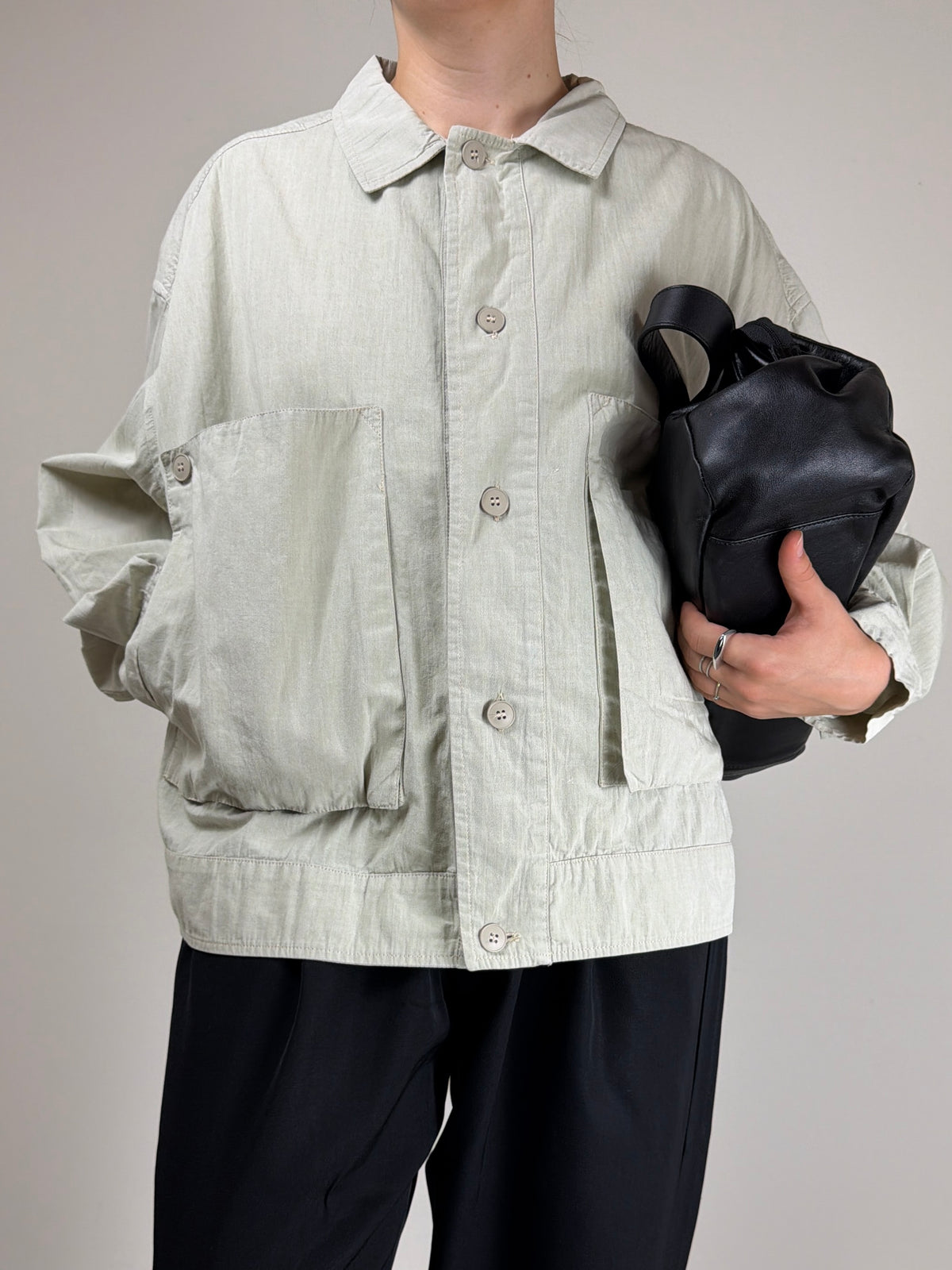 Giacca vintage made in Italy in cotone con tasconi
