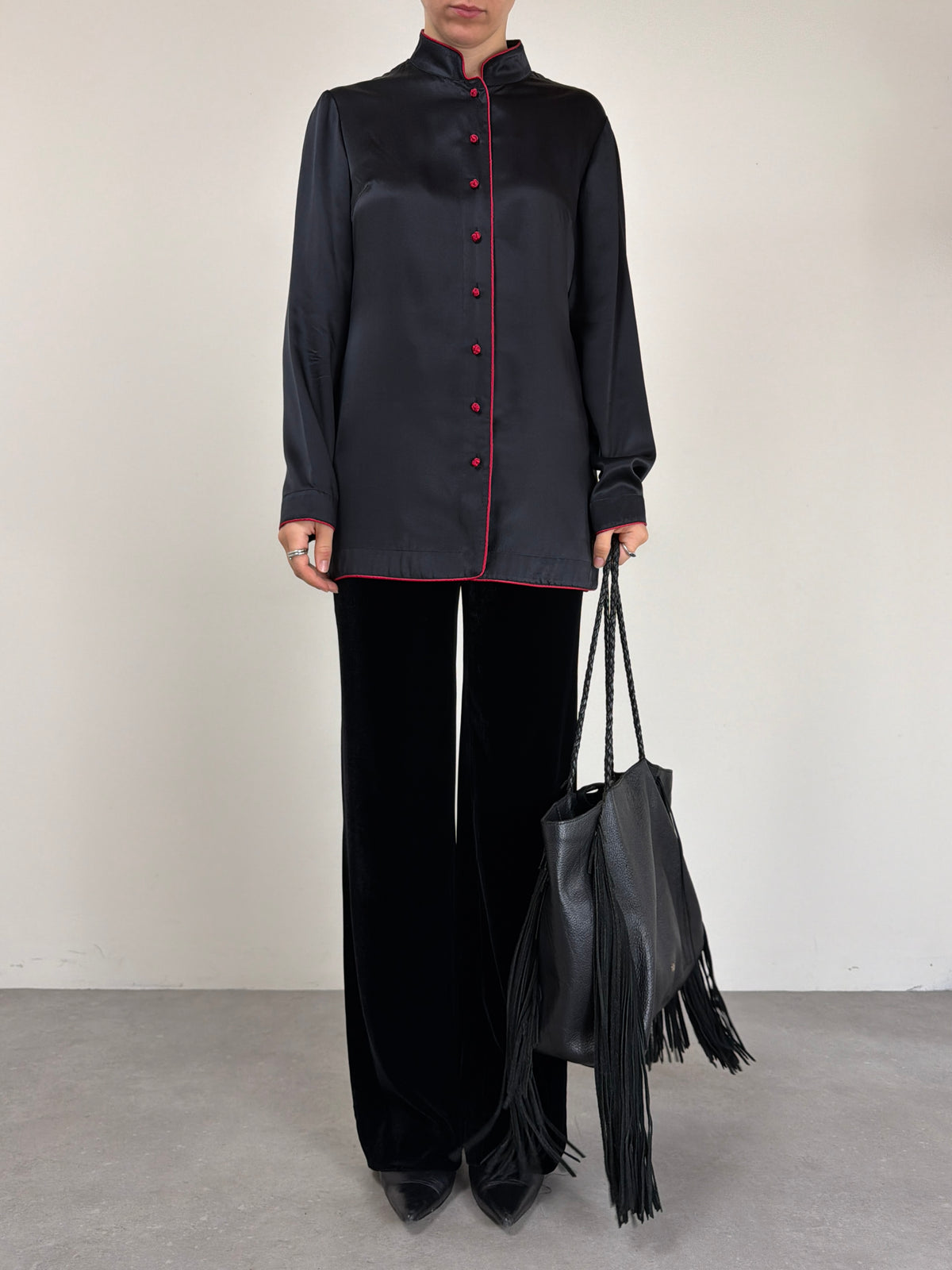 EMPORIO ARMANI pantaloni in velluto