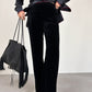 EMPORIO ARMANI pantaloni in velluto