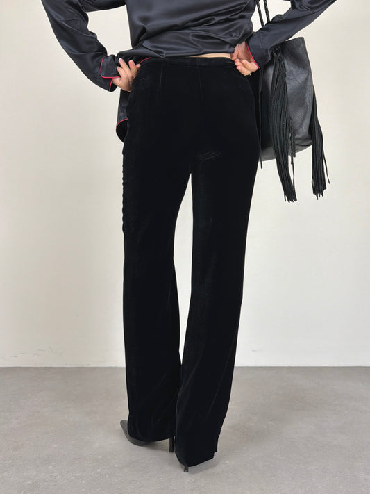 EMPORIO ARMANI pantaloni in velluto